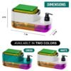 71xoA8vh+yL._SL1500_ Plastic 3 in 1 Soap Pump Dispenser Dish Soap Liquid Dispenser