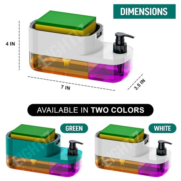 71xoA8vh+yL._SL1500_ Plastic 3 in 1 Soap Pump Dispenser Dish Soap Liquid Dispenser